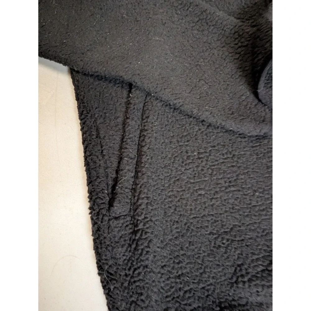 The North Face Mens M Campshire Sherpa Fleece Jacket Full Zip Black Heavyweight